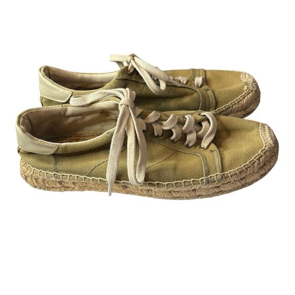 Soludos Women's Tennis Platform Espadrille Lace Up Sneakers Size 8 - Picture 2 of 9